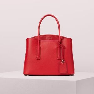 Kate Spade Margaux Medium Satchel – Hot Chili Red | NWT